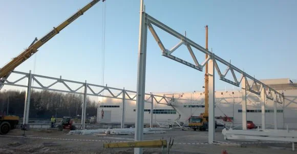GILLETTE Łódź — konstrukcja zrealizowana przez KSH Steel